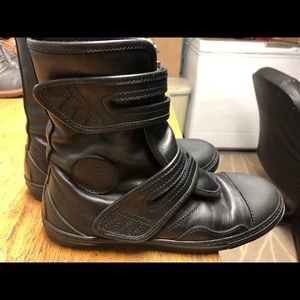 Rare Diesel Black Gold Leather Boots Sz 40 (7-7.5)